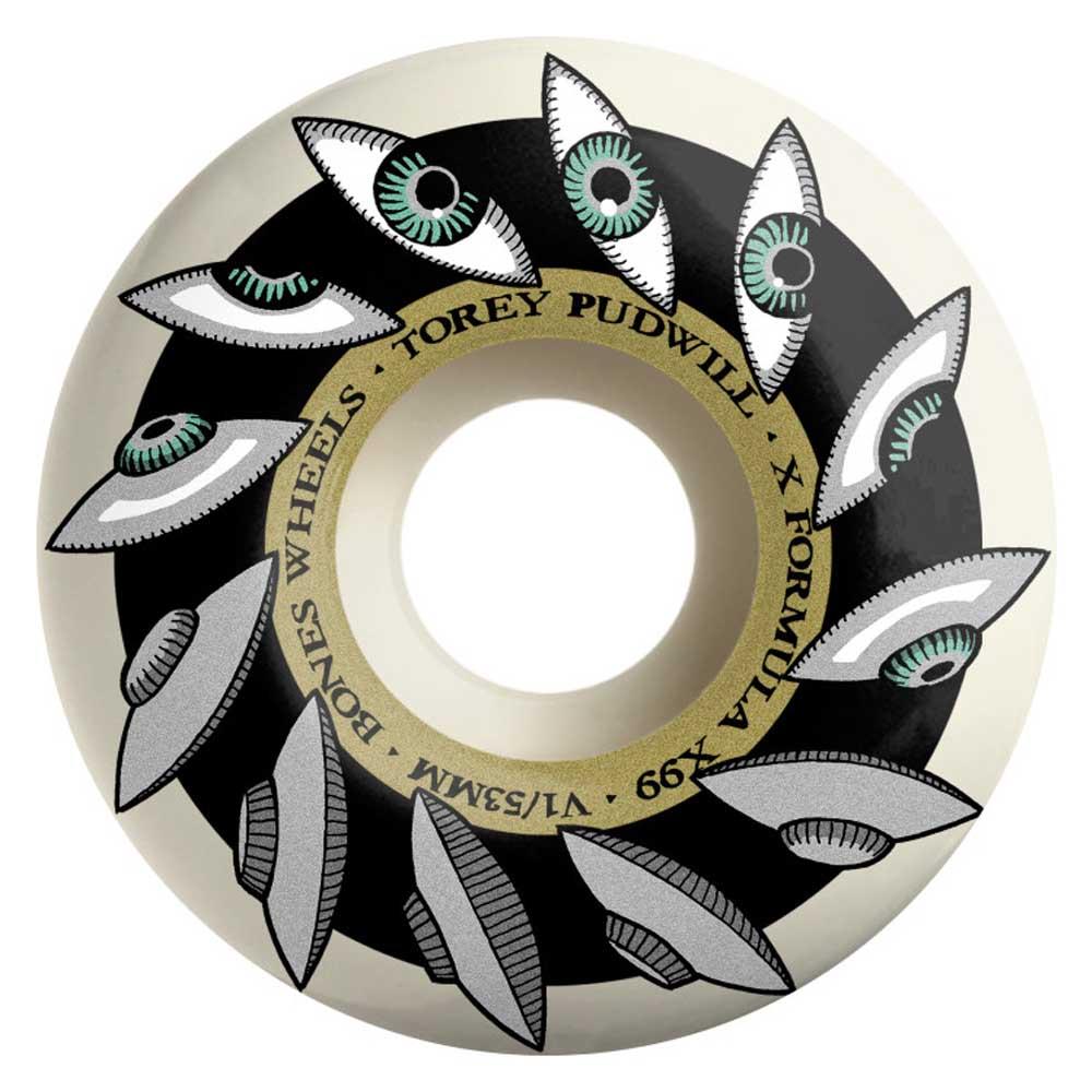 BONES Wheels X-Formula Pudwill 'Eyeing Saucer' V1 Standard Skateboard Wheels 53mm 99A