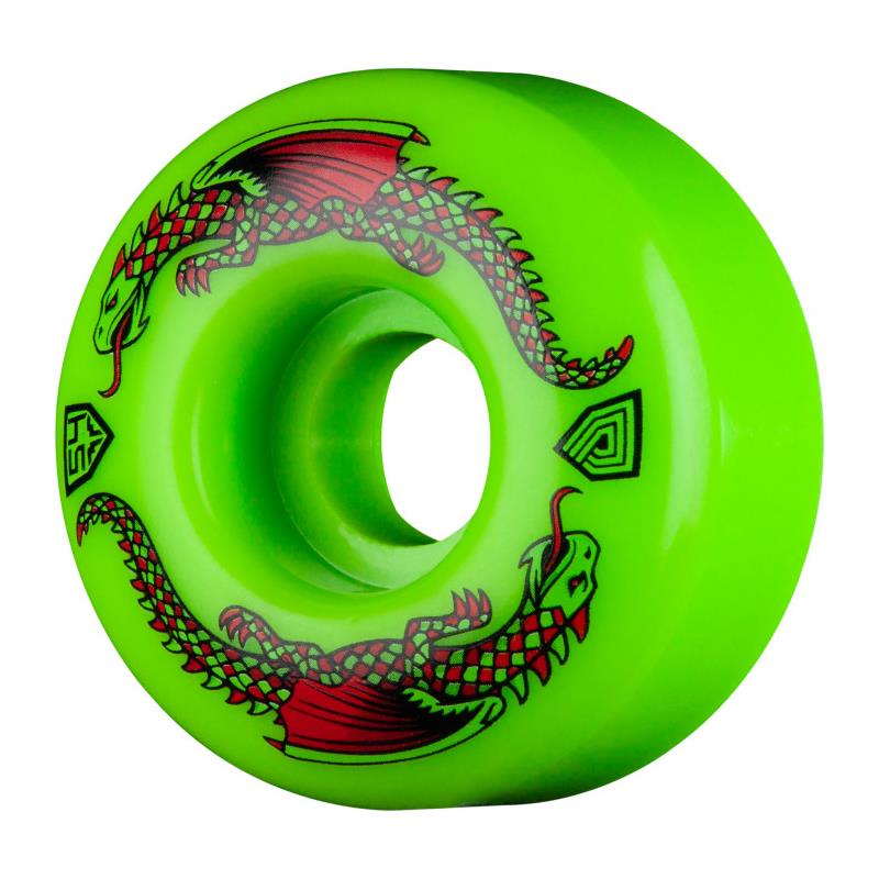 Powell-Peralta Dragon Formula Skateboard Wheels 54mm x 34mm 93A Green