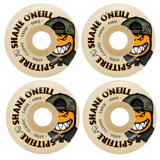 Spitfire x April Formula 4 Shane Oneill Classic 54mm Skateboard Wheels Natural 99a