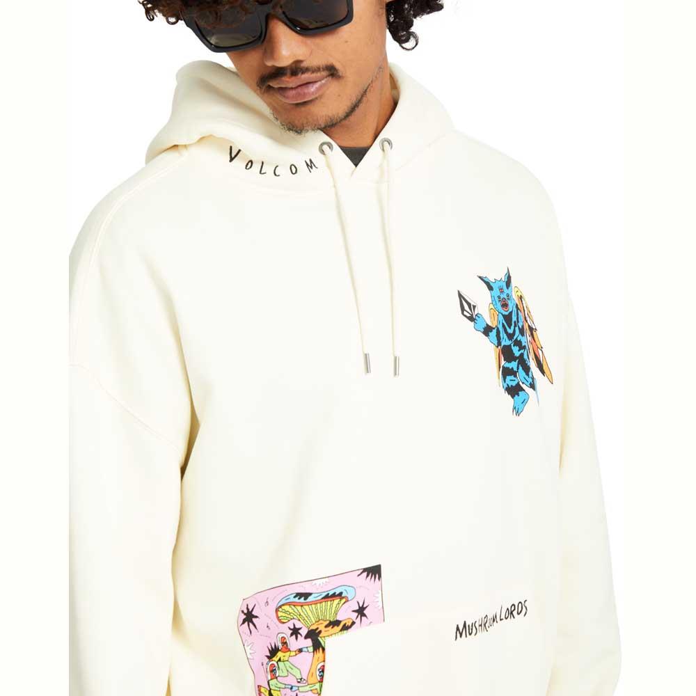 Volcom FA Bob Mollema 2 Pullover Hooded Sweatshirt Light Beige