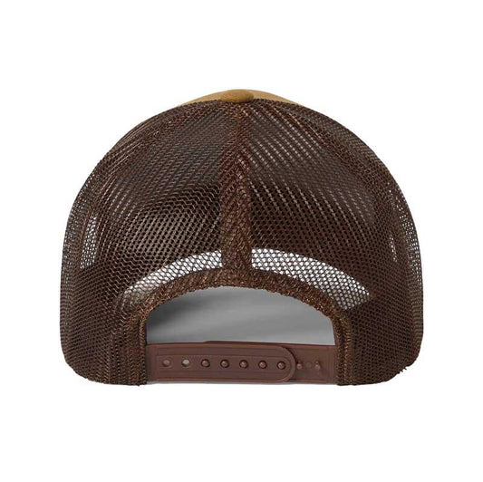 Brixton Regal Netplus Medium Profile Trucker Hat Dark Khaki Coffee Brown One Size