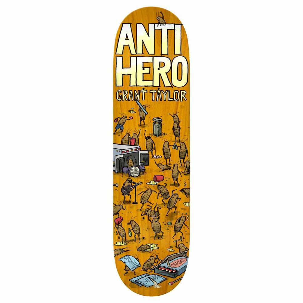 Anti Hero Pro Skateboard Deck Grant Roached Out Multiple Stains 8.62"