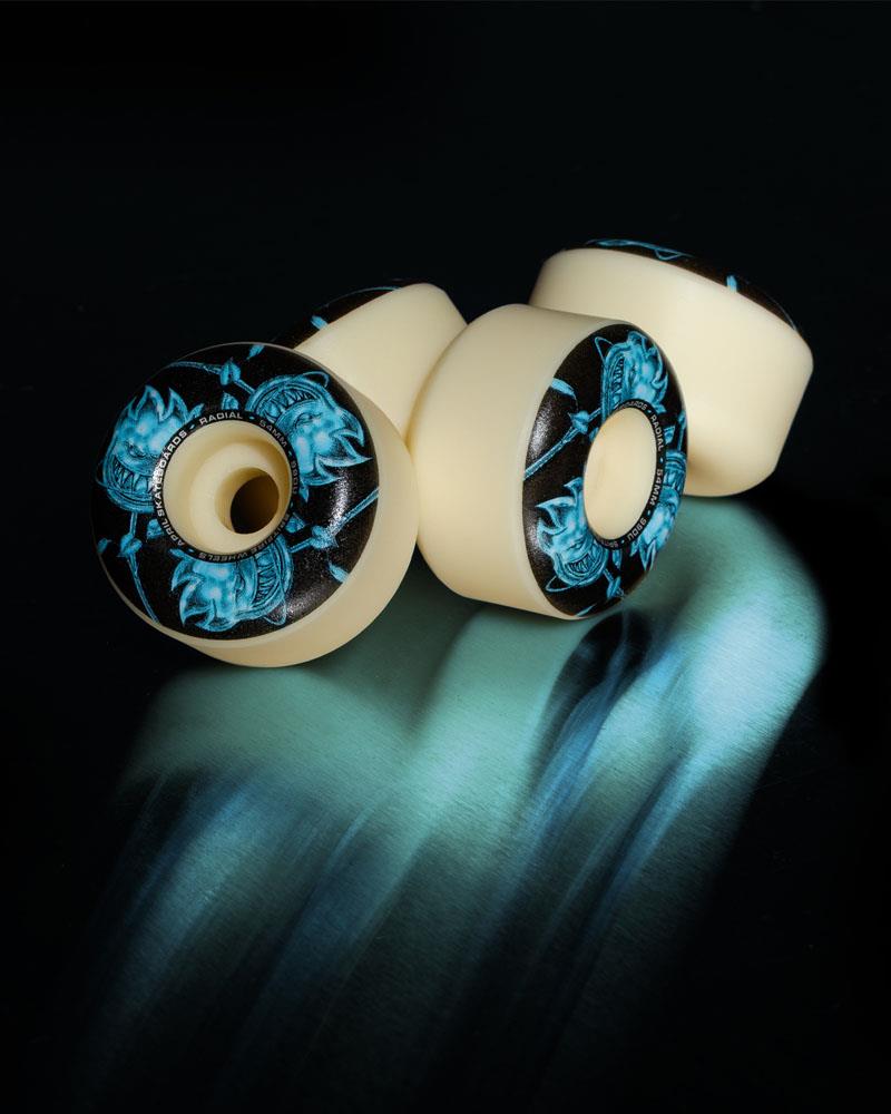 Spitfire x April Formula 4 Bighead Rose Radial 54mm Skateboard Wheels Natural 99a