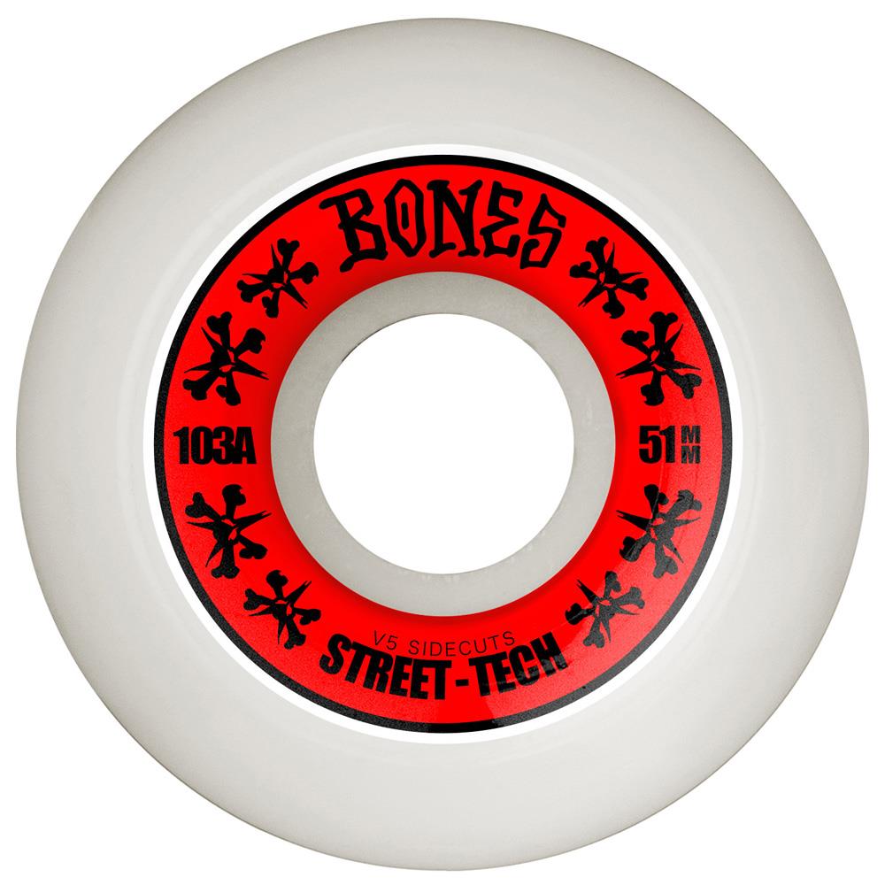 Bones Skateboard Wheels STF 51mm 103A V5 Sidecut SP26