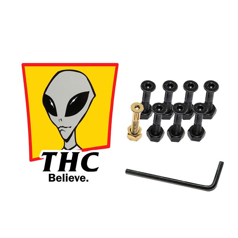 The Hardware Company THC LTD Alien 1" Allen Bolts And Nuts Gold
