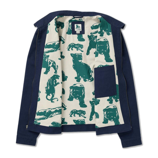 RVCA Panther Team Twill Jacket Garage Blue