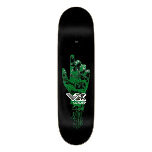 Santa Cruz VX Wooten Dystopia Black Multi Skateboard Deck 8.5"