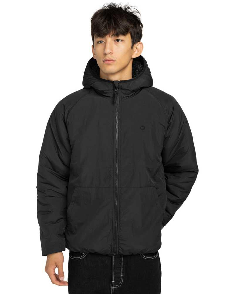 Element Wolfe Sherpa Reversible Sherpa Jacket Off Black Black
