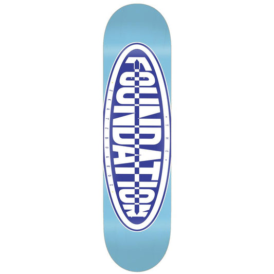 Foundation Oval Blue Skateboard Deck 8"