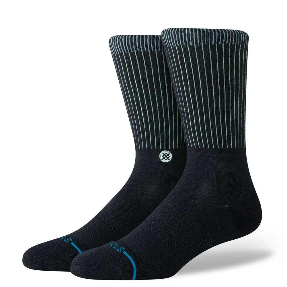 Stance Socks Icon Pop Crew Black Teal Large