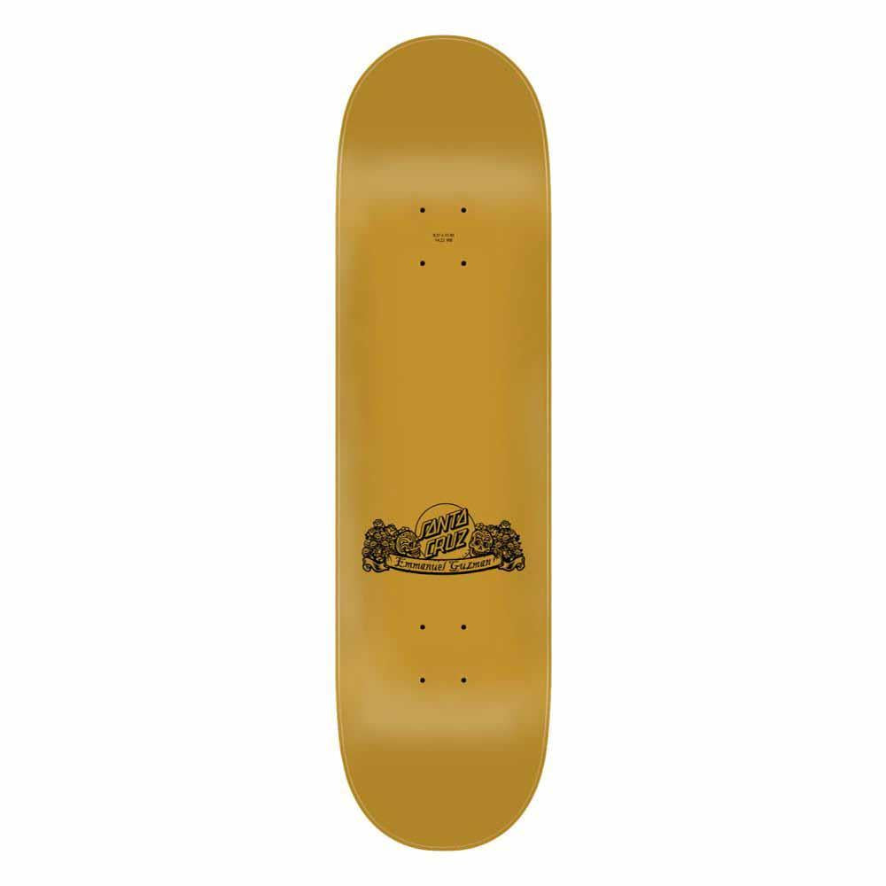 Santa Cruz Pro Skateboard Deck Guzman Dining with the Dead Gold 8.27 "