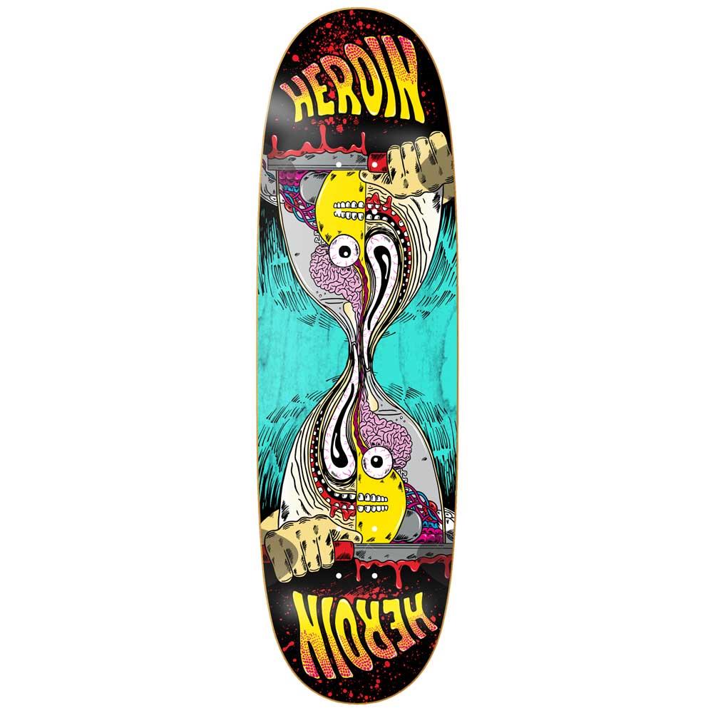 Heroin Skateboards Razor Egg Merged Skateboard Deck Multi 9.25”