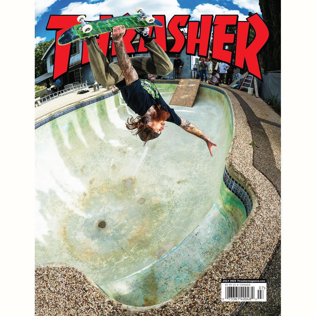 Thrasher Magazine July 2024 Issue 528 Chris Russell Cover – Black