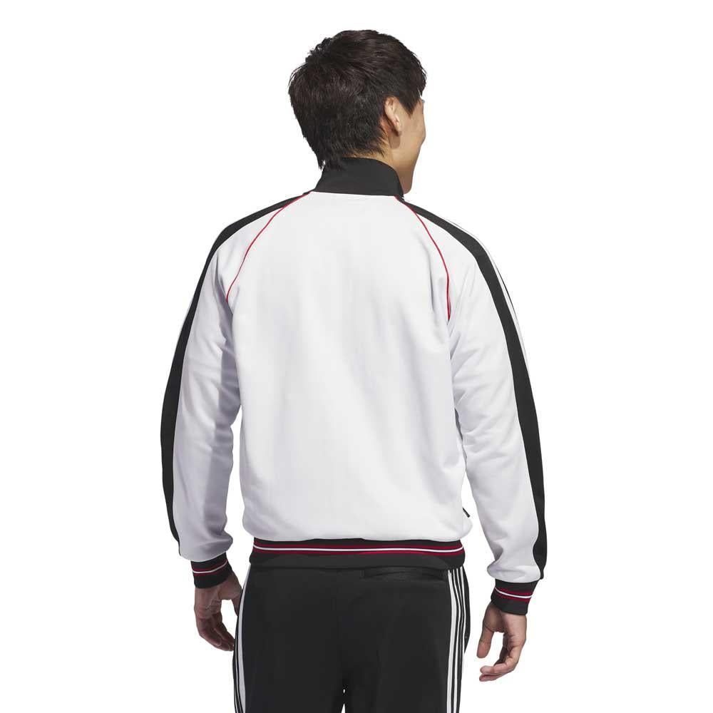 Adidas Skateboarding Tyshawn Track Jacket Crystal White Black Better Scarlet
