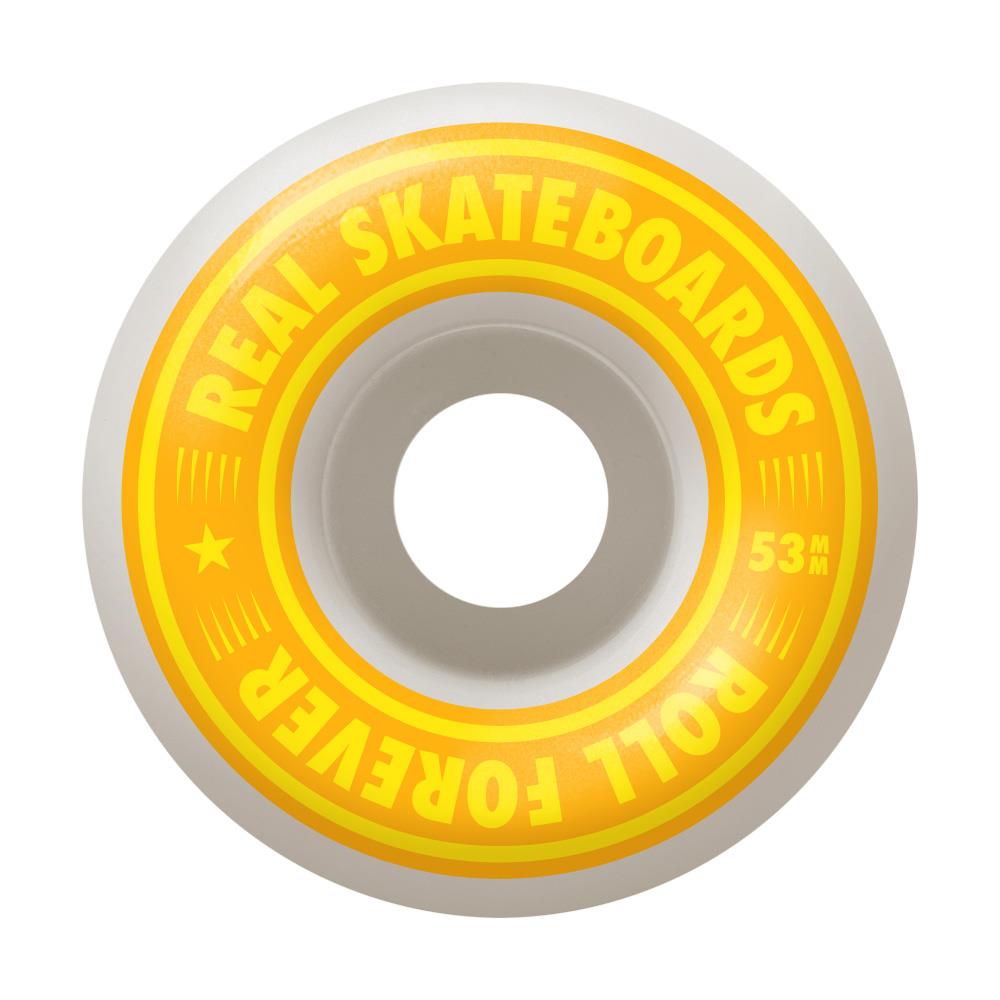 Real Foil Mosaic Series Factory Complete Skateboard Yellow 8"
