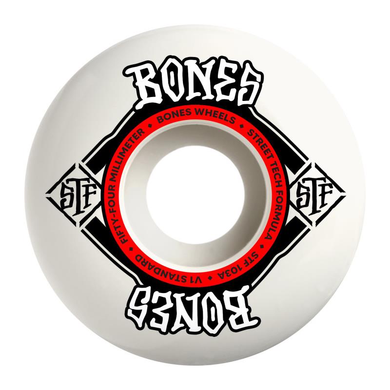 BONES Wheels STF V4 Wide Skateboard Wheels 54mm 103A