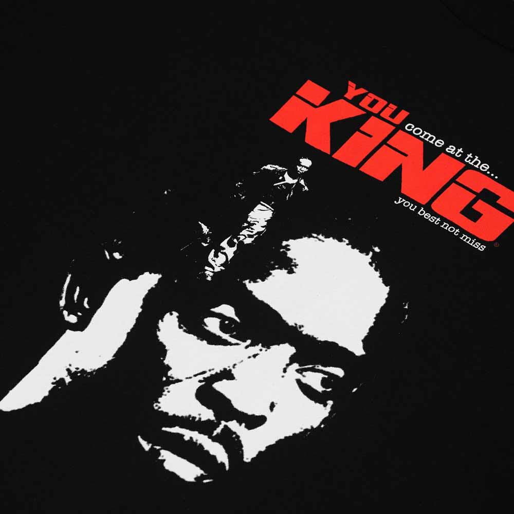 King Skateboards King Rules T-Shirt Black White Red