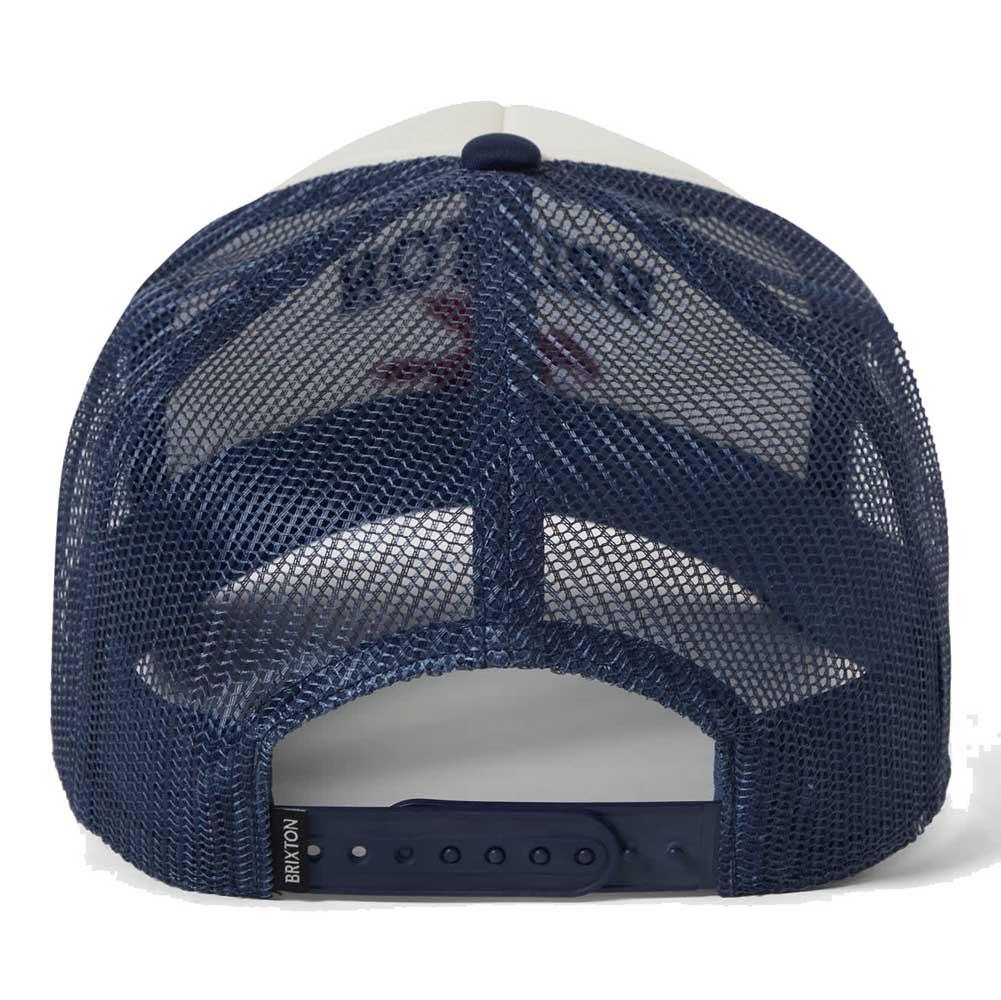 Brixton Pegasus NetPlus Trucker Cap Hat White Navy