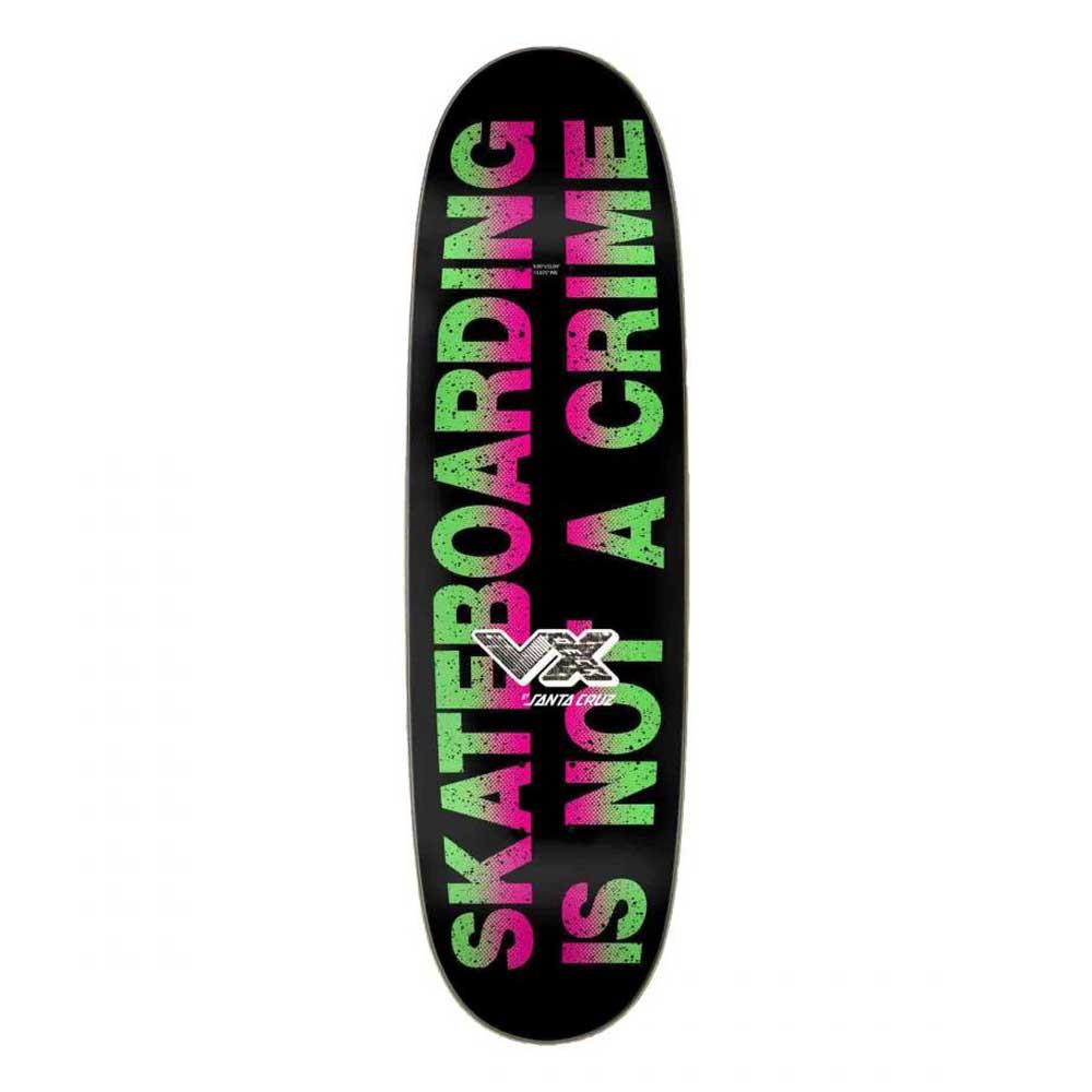 Santa Cruz VX Skateboard Deck Kendall Street Art Collage Brown 9"