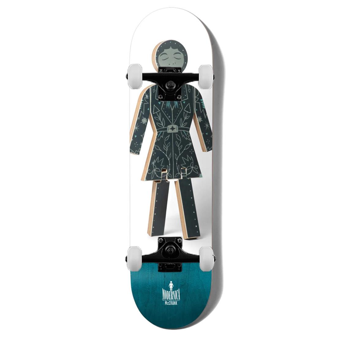 Girl Skateboards Modernica OG Mccrank Complete Skateboard Blue White 8.5"