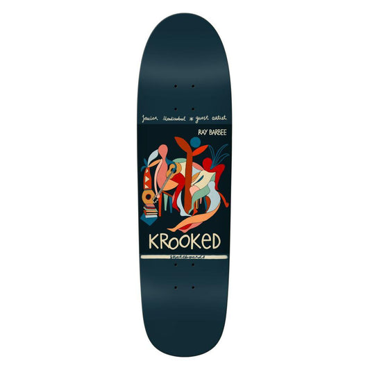 Krooked Skateboard Deck Barbee Little Postcards Indigo 8.88"