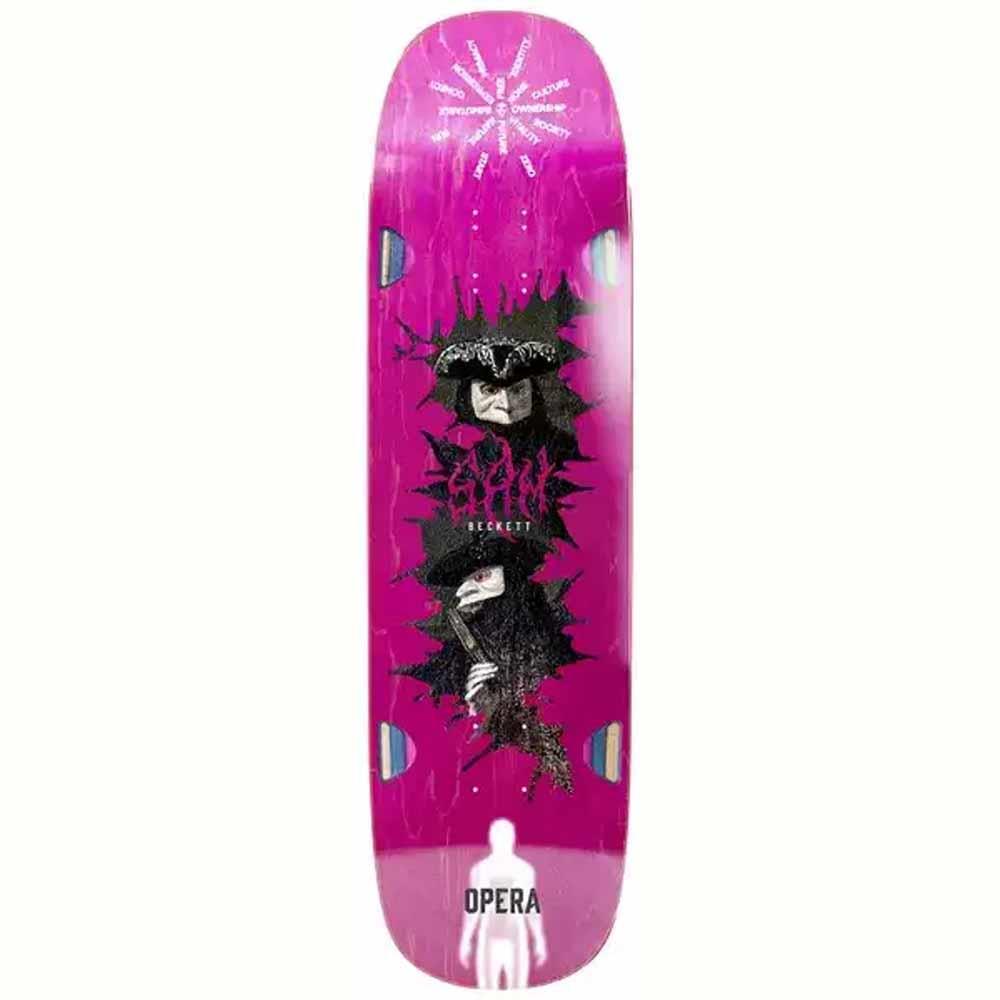 Opera Skateboards Sam Beckett Watching EX7 Pink Skateboard Deck 8.75"