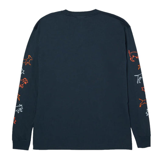 HUF Fetch Long Sleeve T-Shirt Navy