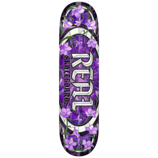 Real Skateboards Cathedral Oval Purple Skateboard Deck 8.25"