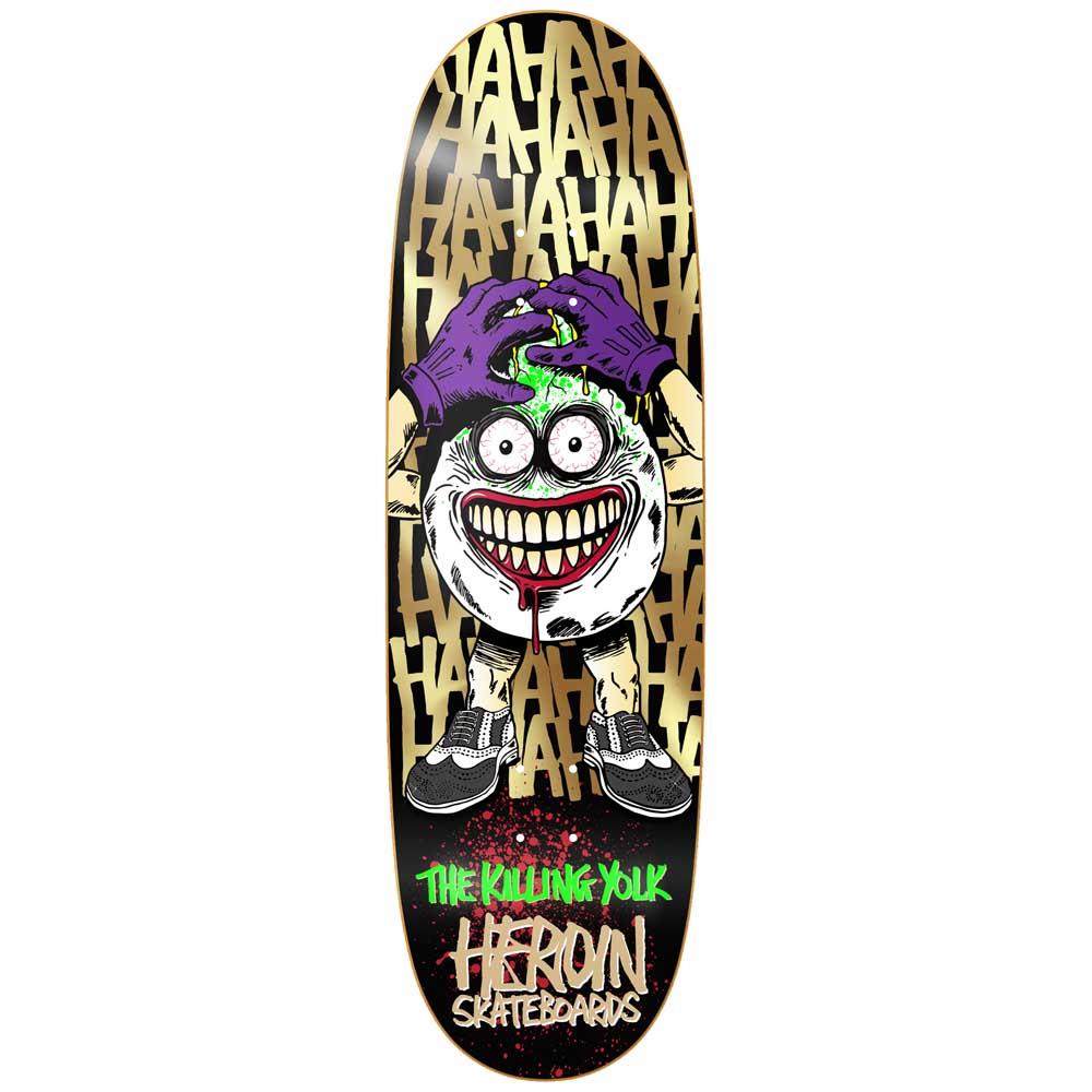 Heroin Skateboards Killing Yolk Skateboard Deck 9.25"