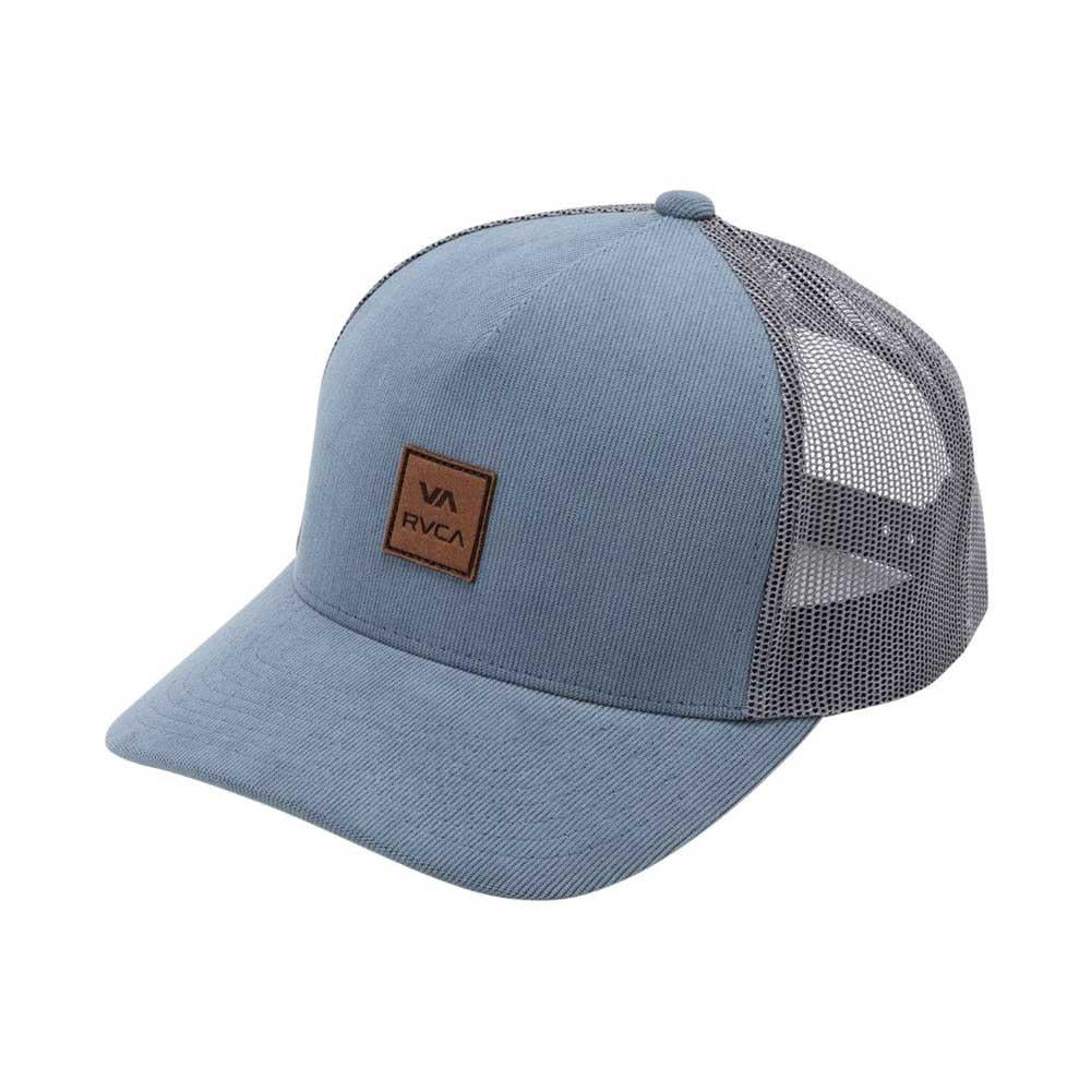 RVCA VA ATW Corduroy Trucker Cap Lead Blue