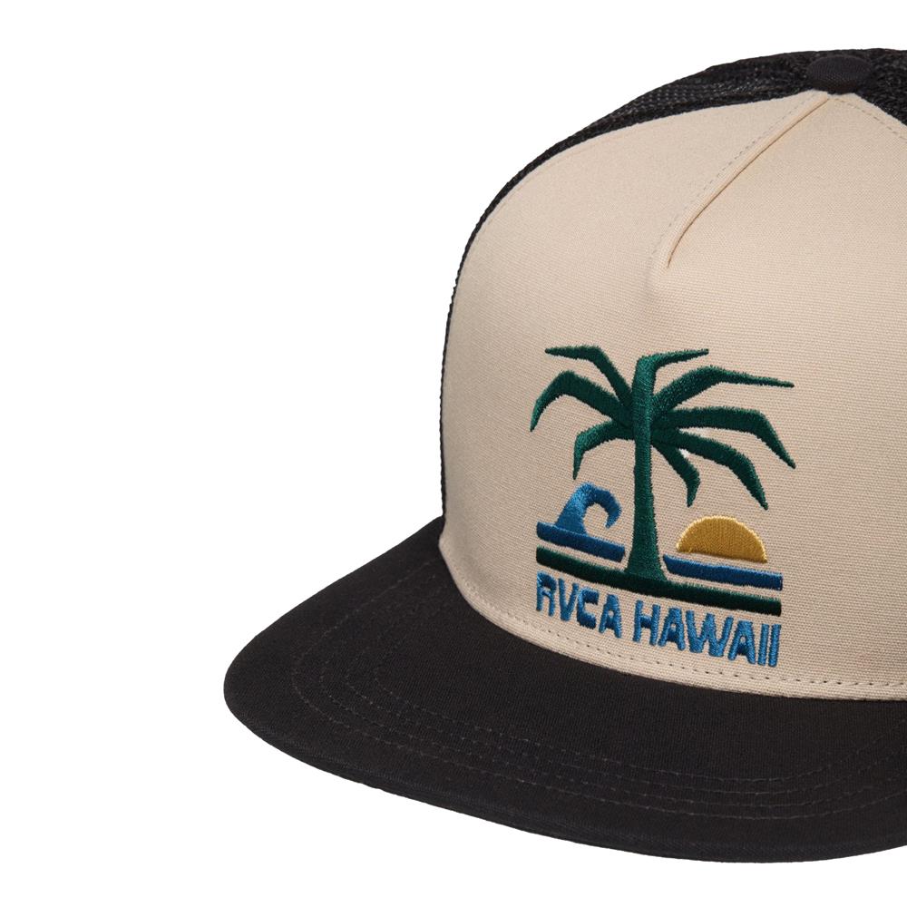 RVCA Resort Inc Trucker Cap Silver Bleach
