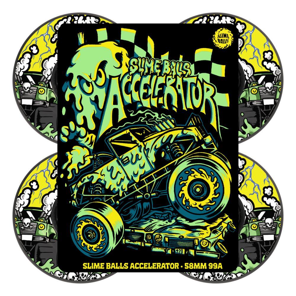 SlimeBalls Wheels Accelerator Vomit Mini 99a Black 58mm