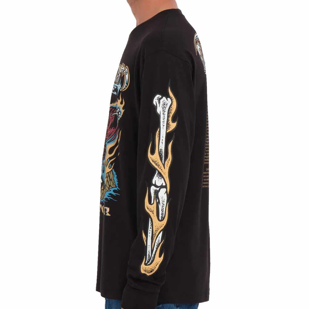 Volcom Stone Ghost Long Sleeve T-Shirt Black