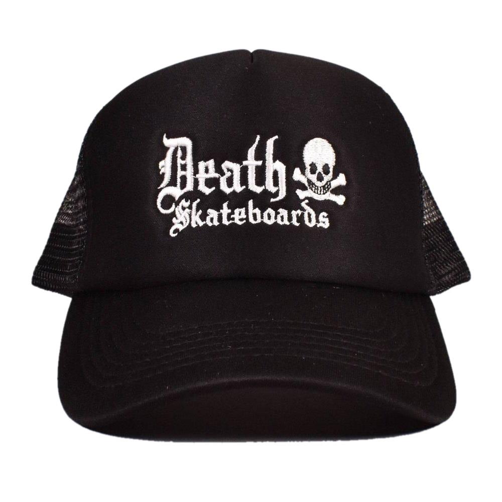 Death Skateboards Old English Trucker Hat Black