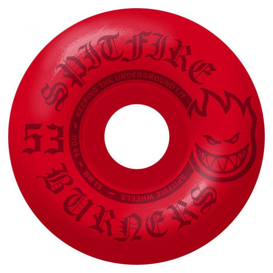 Spitfire Wheels 99 Du Burners Bighead Red Skateboard Wheels 53mm