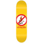 Toy Machine No Scooter Skateboard Deck Yellow 8"