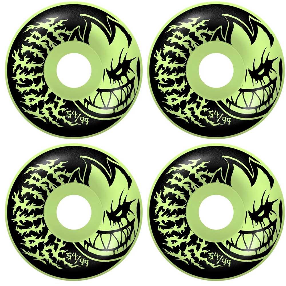 Spitfire Formula Four Deathmask II Glow In The Dark Bighead Radial Full 54mm 99a