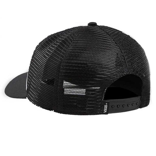 Vans Classic Patch Curved Bill Trucker Cap Black White