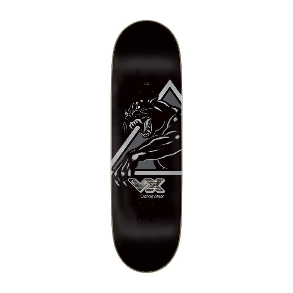 Santa Cruz Shaped Skateboard Deck Natas Shattered Panther Black 9"