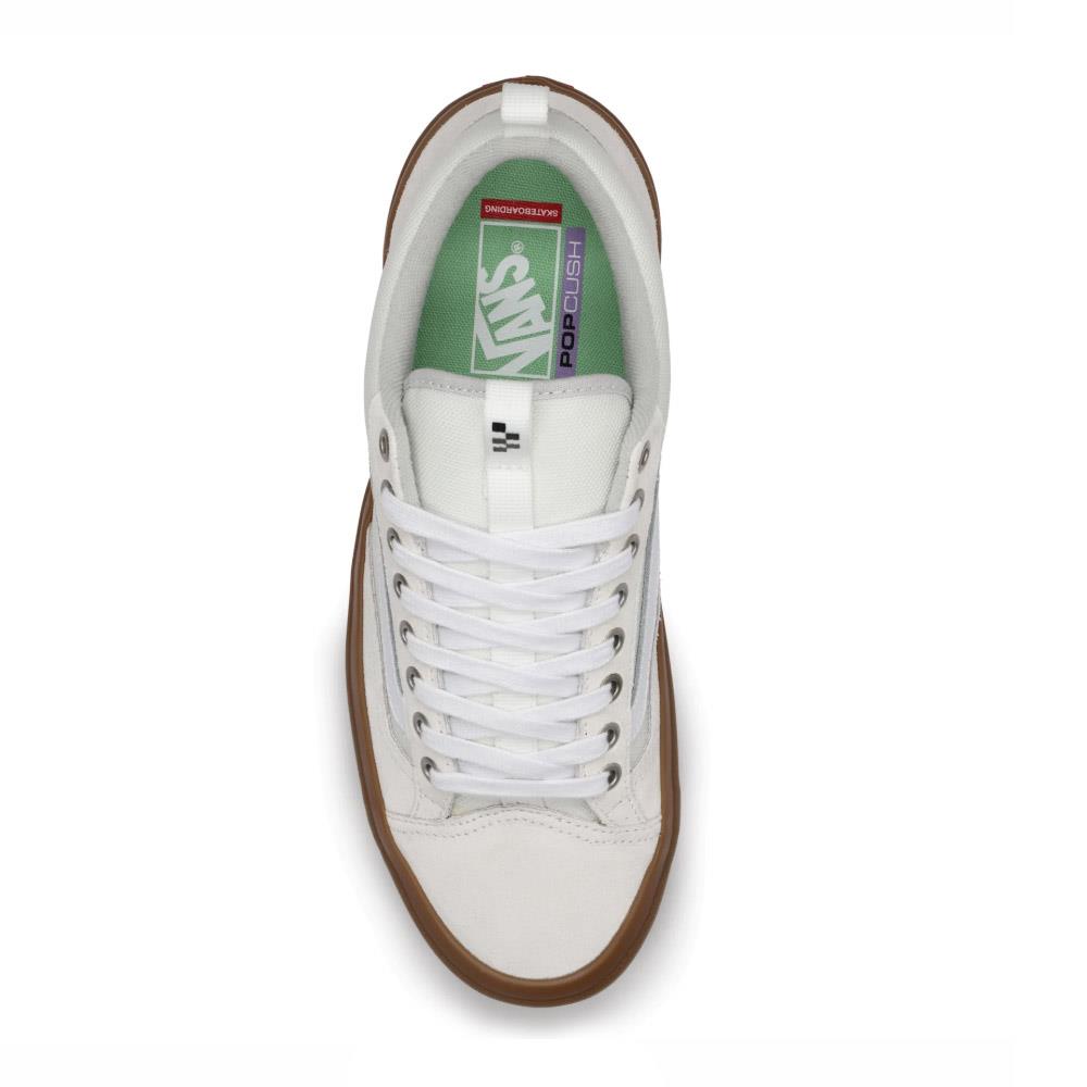 Vans Skate Old Skool 36+ White Gum Skate Shoes