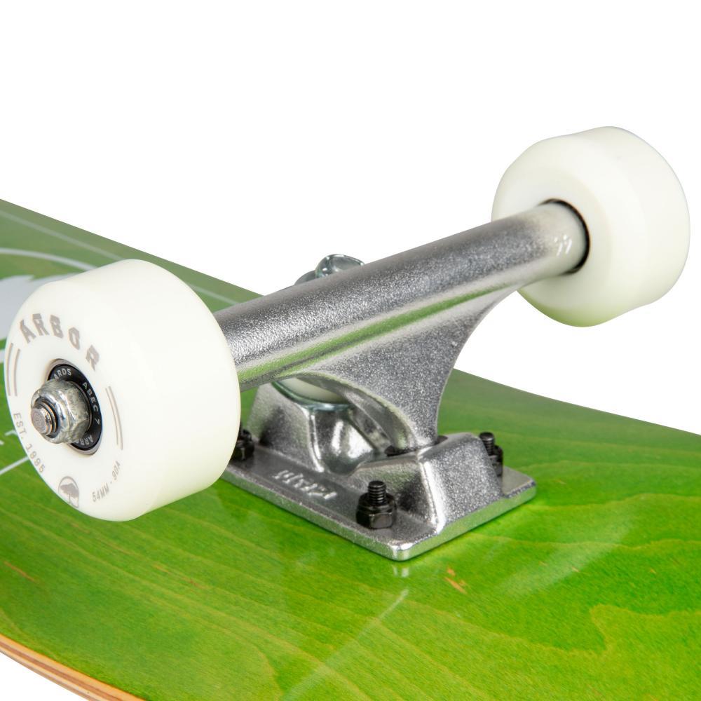 Arbor Street Complete Skateboard Logo Green 8"