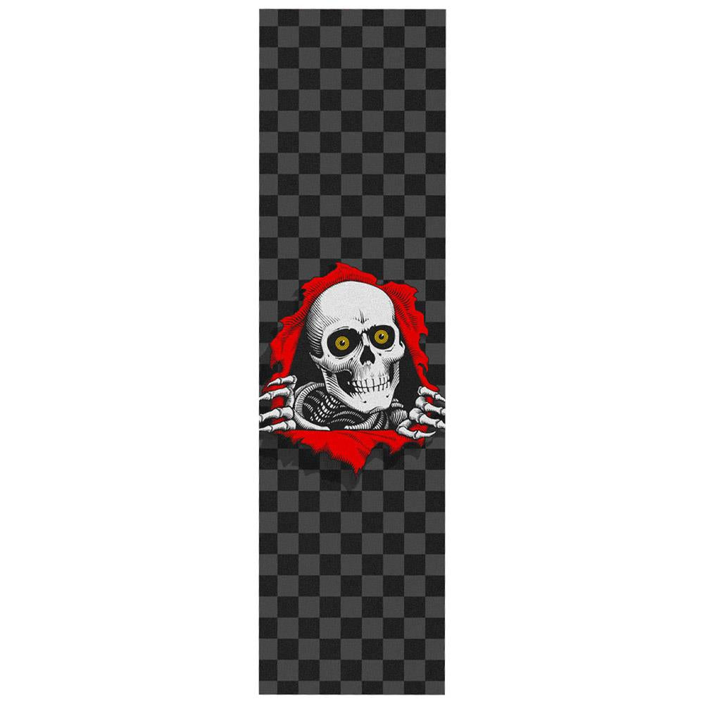 Powell Ripper Charcoal Checker Griptape Sheet 9" x 33"