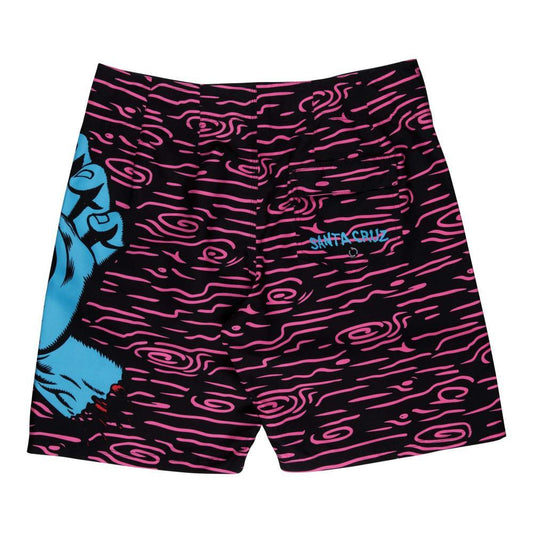 Santa Cruz Screaming Hand Boardshort Neon Wood