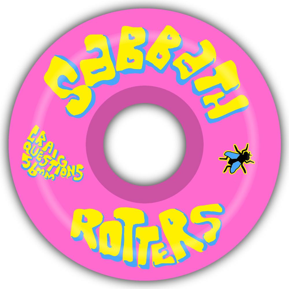 Sabbath Skateboard Wheels Craig Questions 56mm 99A Pink Conical