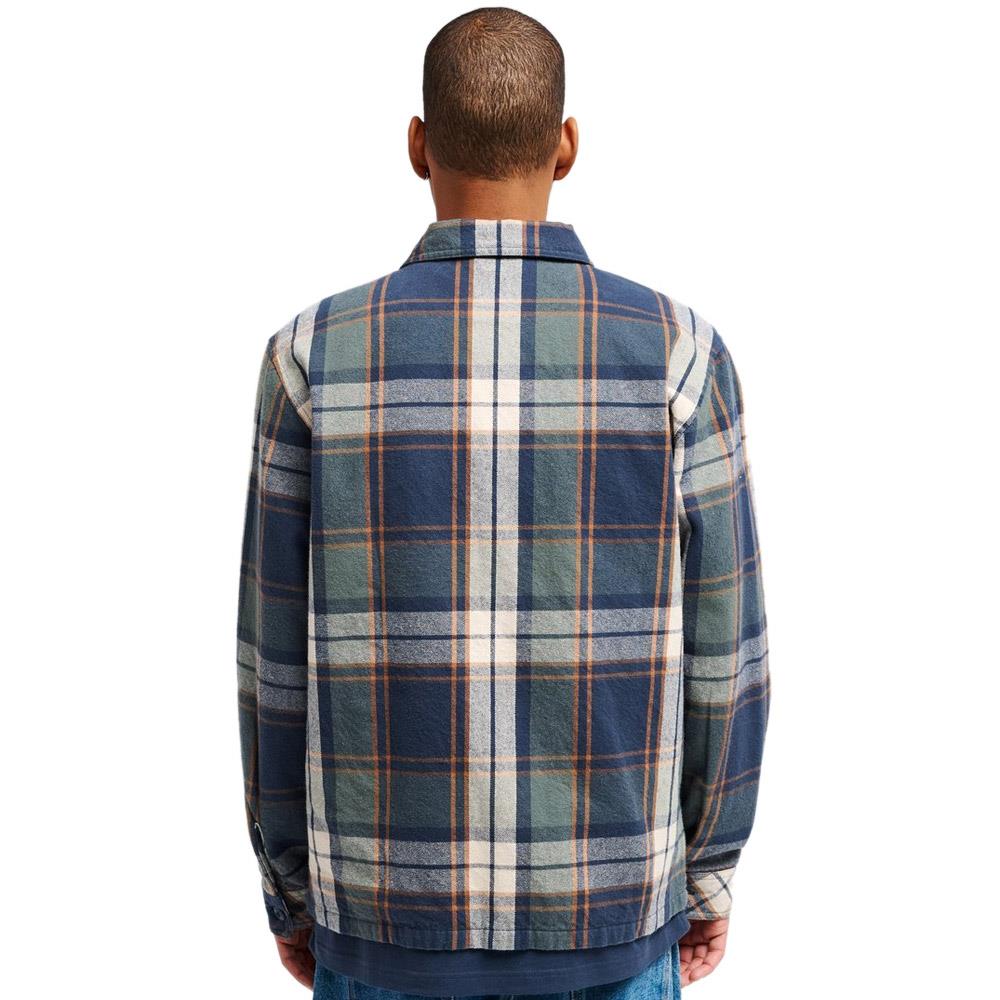 RVCA Flight Risk Padded Shirt Jacket Moody Blue