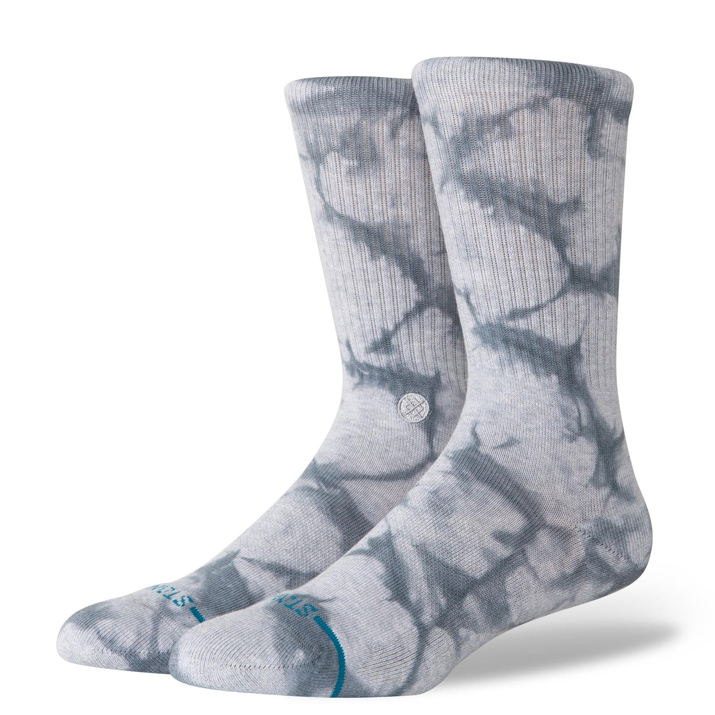 Stance Socks Icon Dye Crew Grey Large UK7 to UK11