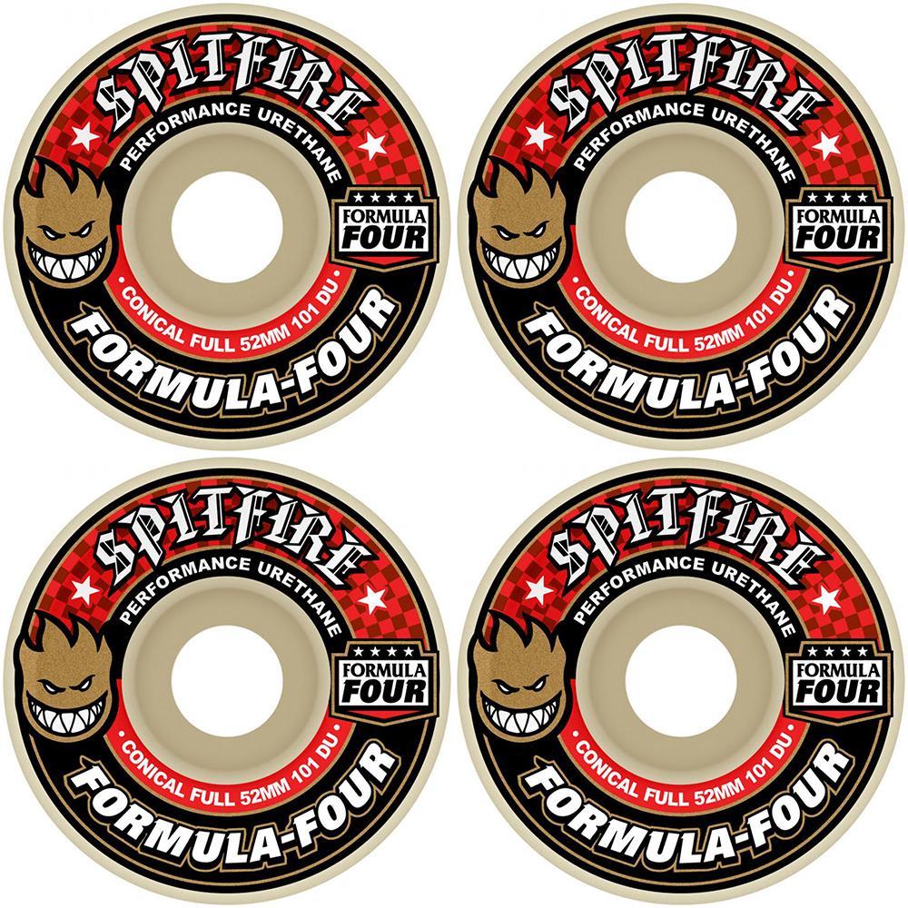 Spitfire Formula Four Wheels Conical Full 101DU Skateboard Wheels 52mm