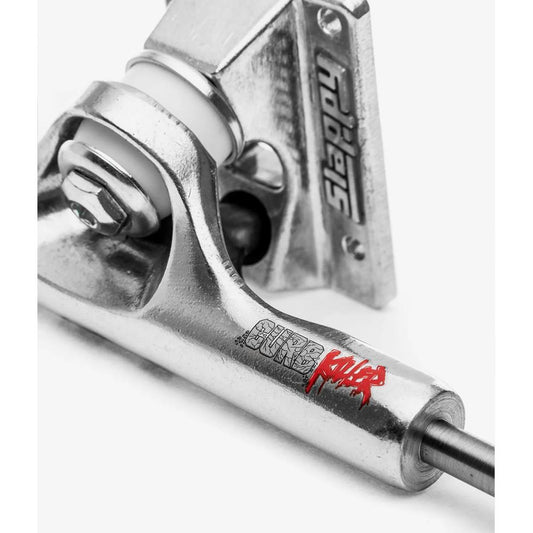 Slappy ST1 Curb Killer II Hollow Inverted KP Skateboard Trucks Polished 8.5"