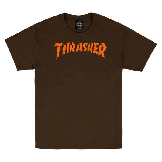 Thrasher Magazine T-Shirt Burn it Down Dark Chocolate