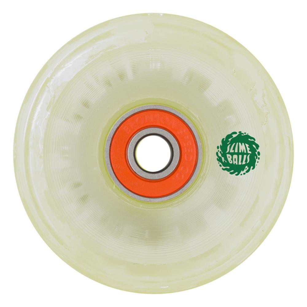 Slime Balls Skateboard Wheels Jelly Fish Light Ups OG Slime 60mm & Bronson G2 Bearings